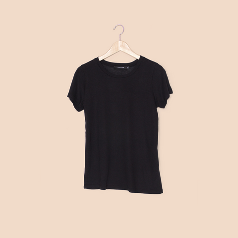 Crew Neck T-Shirt / Black - T-Shirt - FORREST and BOB