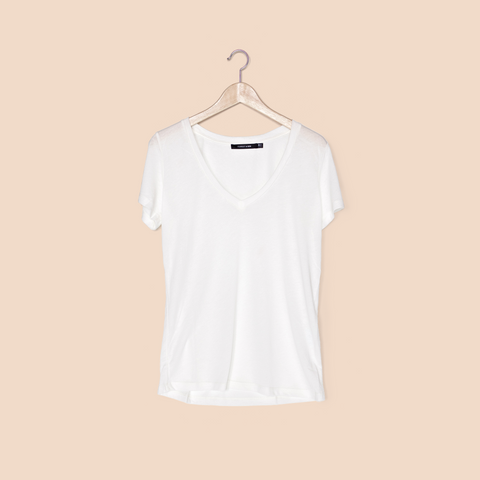 Deep Sexy V / White - T-Shirt - FORREST and BOB