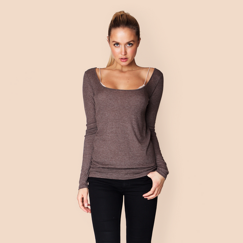 Denton / Dark Brown - Blouse - FORREST and BOB
