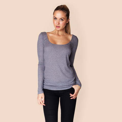 Denton / Heather Grey - Blouse - FORREST and BOB