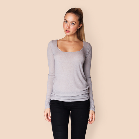 Denton / Light Grey - Blouse - FORREST and BOB