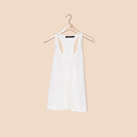 Racer Tank Top / White - Tanktop - FORREST and BOB