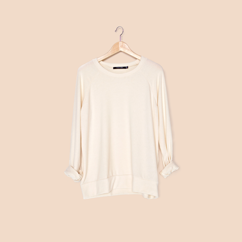 Soft Crew Neck Sweater / Cream - Sweater - FORREST and BOB