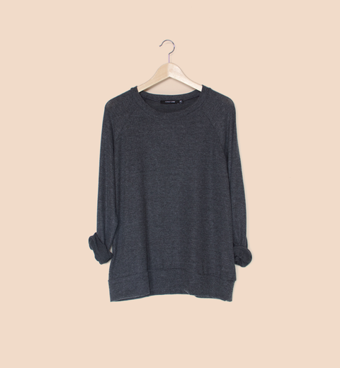  Soft Crew Neck Sweater / Dark Grey - Sweater - FORREST and BOB