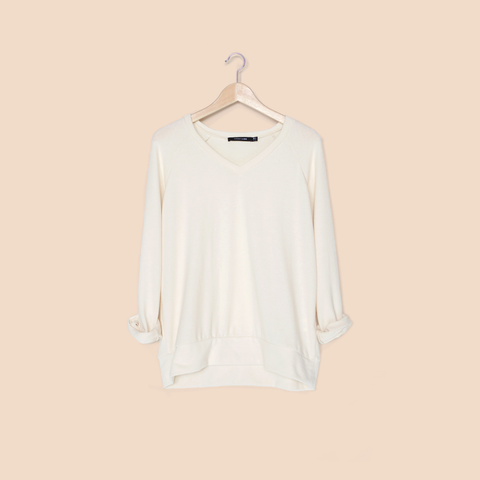  Soft V Neck / Cream - Sweater - FORREST and BOB