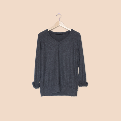 Soft V Neck / Dark Grey - Sweater - FORREST and BOB