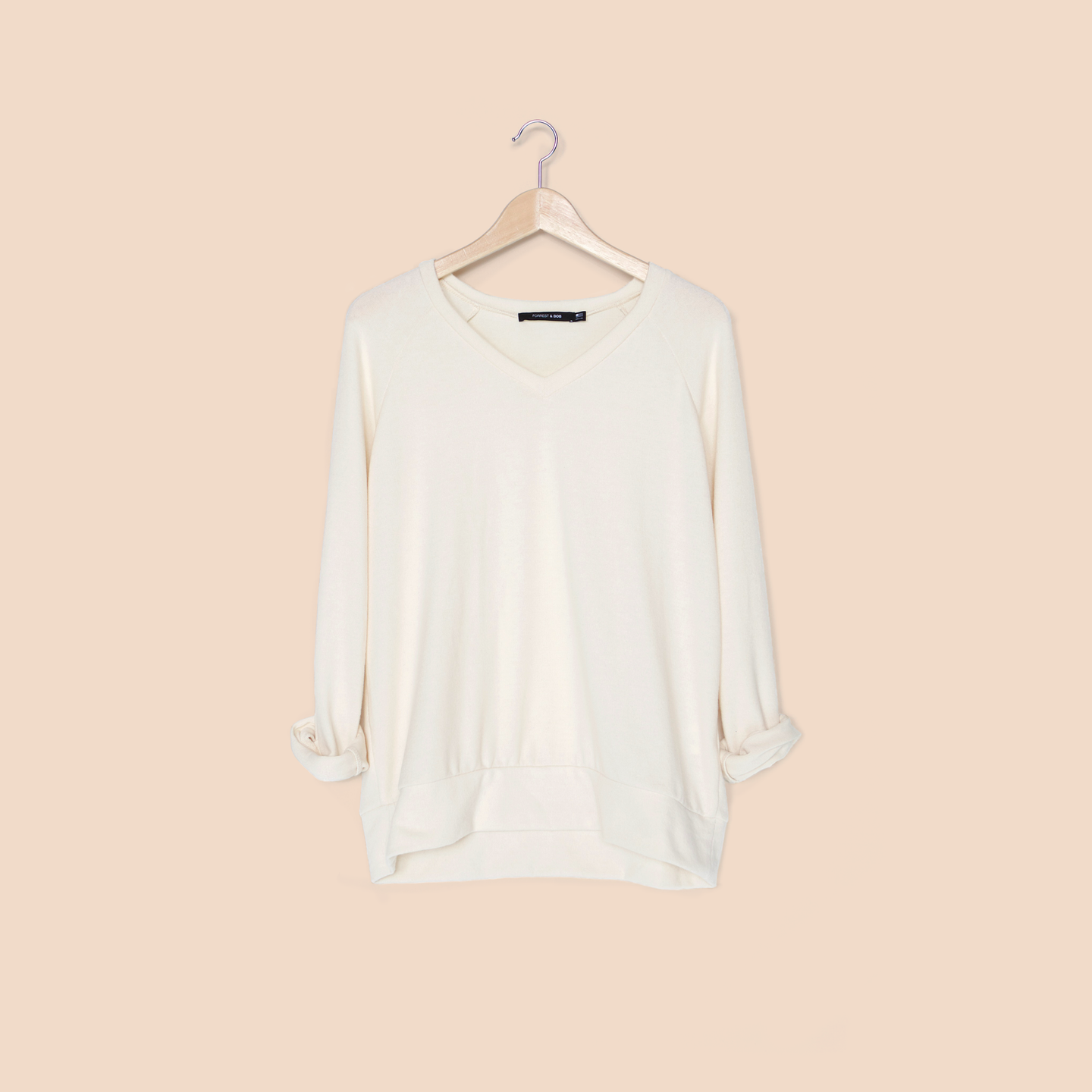 Soft V Neck / Cream - Sweater - FORREST and BOB
